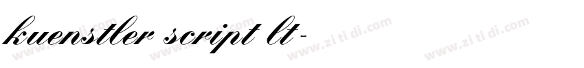 kuenstler script lt字体转换